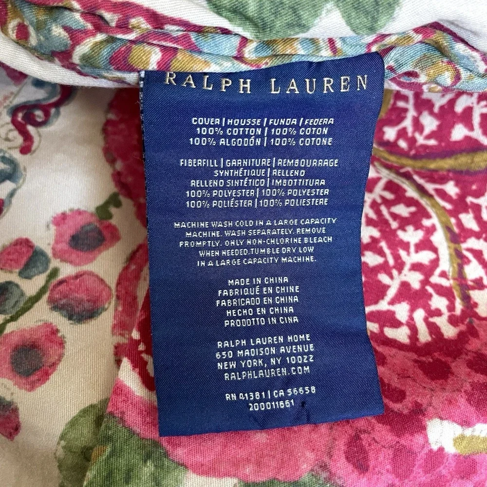 Ralph Lauren Teagan Floral King Comforter Set w 2 Shams Cottage